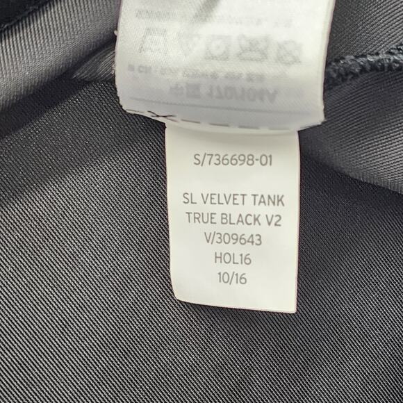 Gap Top Womens L Black Plush Velvet Strappy Racerback Pleat Side Slit Holiday - Picture 6 of 9